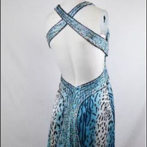 Cache blue formal dress